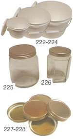 Honey containers, jars and lids